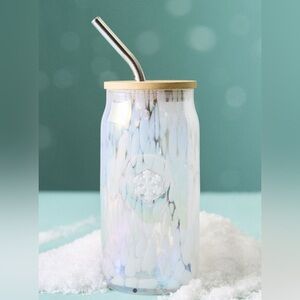 NWT Anthropologie Icon Glass Iridescent Snowflake Edition